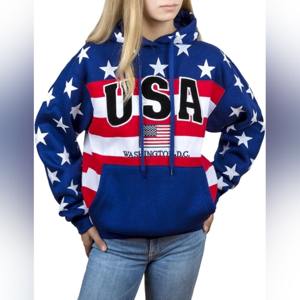 Washington USA Hooded Sweatshirt Size M